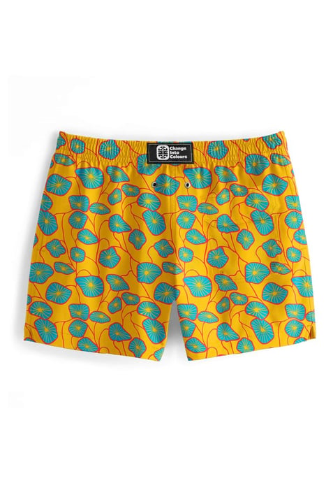 "Flora Yellow" Badeshorts - Image 3
