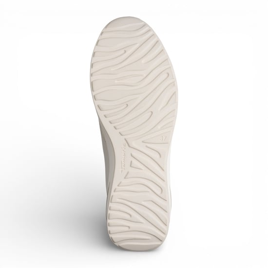 Tamaris Damen-Sneaker mit weißer und goldener Plateausohle, Reißverschluss und Schnürung - Image 4