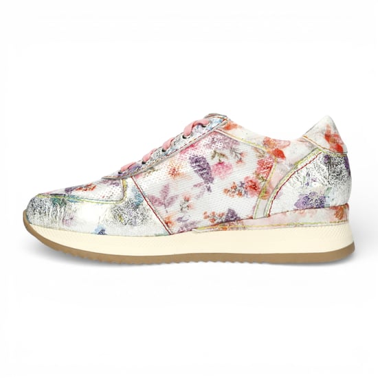 Laura Vita Damen-Sneaker Gycmo 58 aus grünem Leder mit Blumenmuster - Image 5