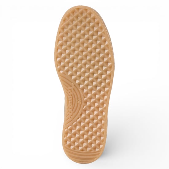 Tamaris Damen-Sneaker aus taupefarbenem Leder mit weißen Streifen - Image 4