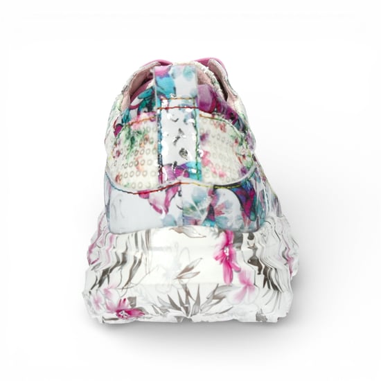 Laura Vita Damen-Sneaker Sofiao 07, rosafarben, mit Blumenmuster, aus Leder, Plateau. - Image 6