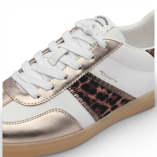 Tamaris Damen-Sneaker aus weißem Leopardenleder - Image 5