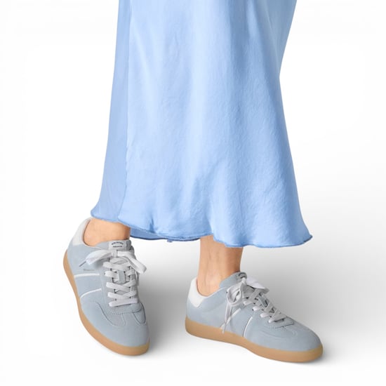 Tamaris Damen-Sneaker aus blauem und weißem Leder - Image 6