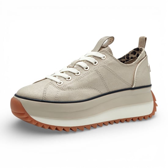 Tamaris Damen-Plateau-Sneaker, beige, zum Schnüren - Image 3