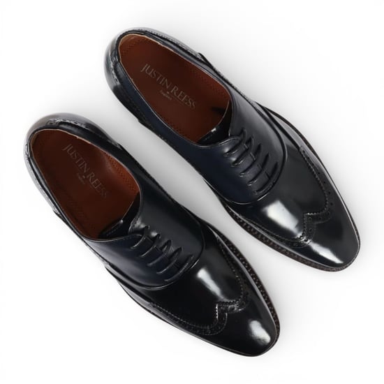 Justin Reess Herren-Brogue-Schuhe aus schwarzem Lackleder - Harry - Image 6