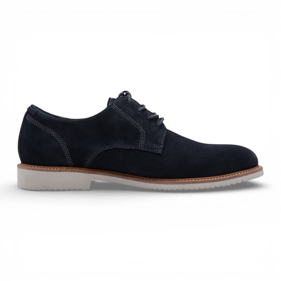 Tamaris Herren-Derbyschuhe aus marineblauem Wildleder mit schlichter Zehenpartie - Image 1