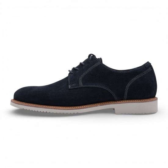 Tamaris Herren-Derbyschuhe aus marineblauem Wildleder mit schlichter Zehenpartie - Image 3