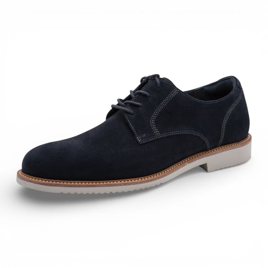 Tamaris Herren-Derbyschuhe aus marineblauem Wildleder mit schlichter Zehenpartie - Image 4