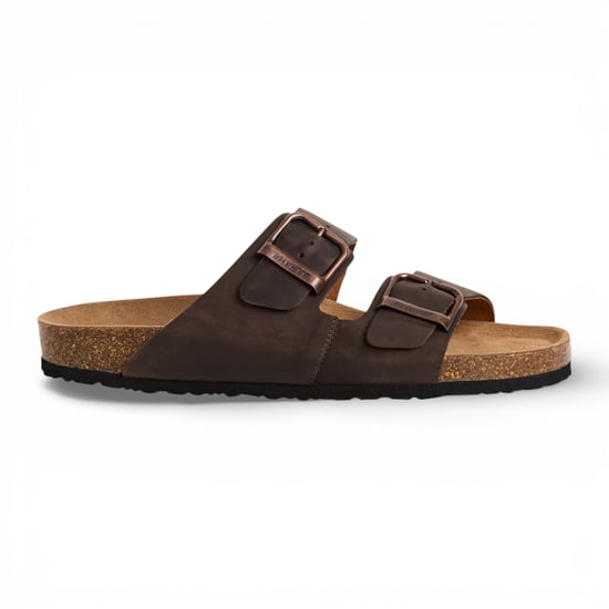 Tamaris Herren-Sandalen aus braunem Leder mit Fußbett - Image 1