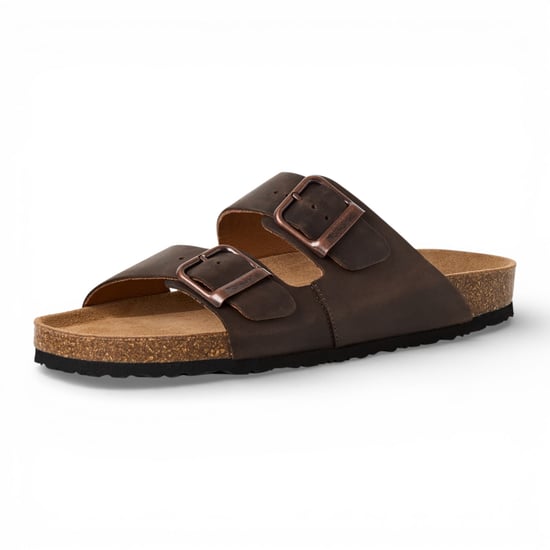 Tamaris Herren-Sandalen aus braunem Leder mit Fußbett - Image 4