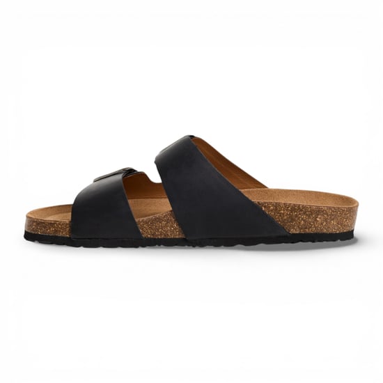 Tamaris Herren-Sandalen aus schwarzem Leder mit Fußbett - Image 3