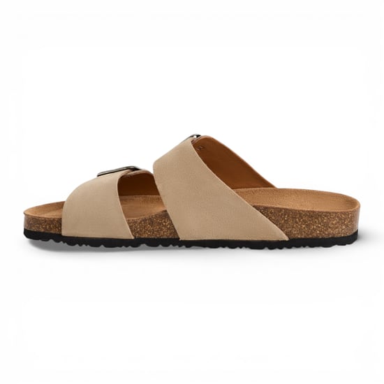 Tamaris Herren-Sandalen aus sandbeigem Leder mit Fußbett zum Hineinschlüpfen - Image 3