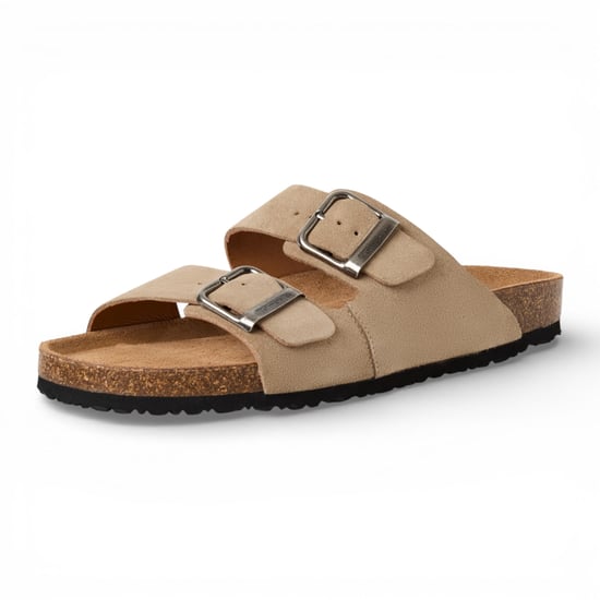 Tamaris Herren-Sandalen aus sandbeigem Leder mit Fußbett zum Hineinschlüpfen - Image 4
