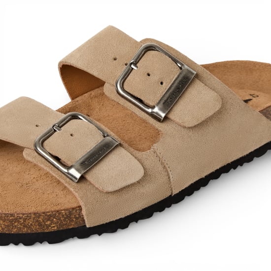 Tamaris Herren-Sandalen aus sandbeigem Leder mit Fußbett zum Hineinschlüpfen - Image 6