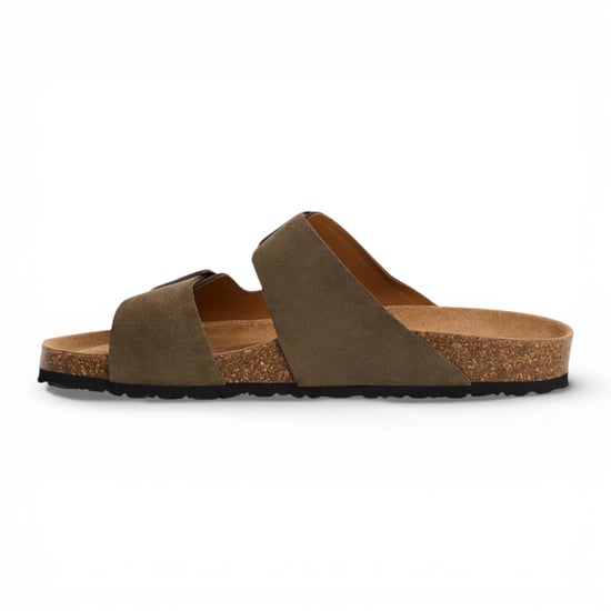Tamaris Herren-Sandalen aus olivgrünem Leder mit Fußbett - Image 3