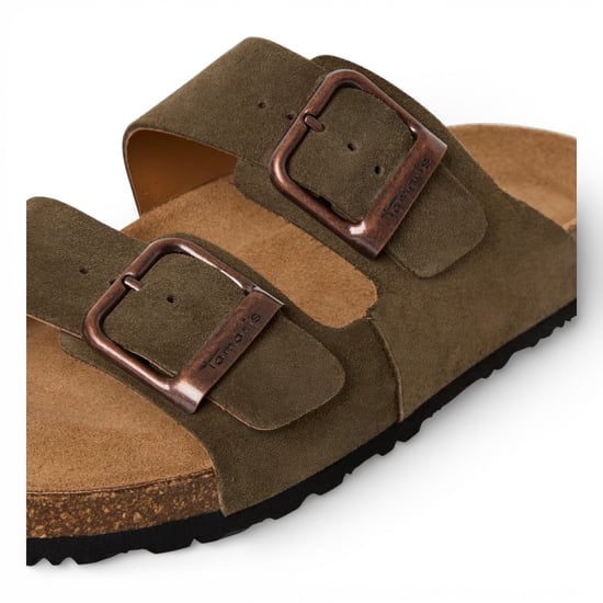 Tamaris Herren-Sandalen aus olivgrünem Leder mit Fußbett - Image 6