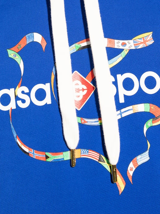 Sport-Logo-Hoodie in Blau - Image 2
