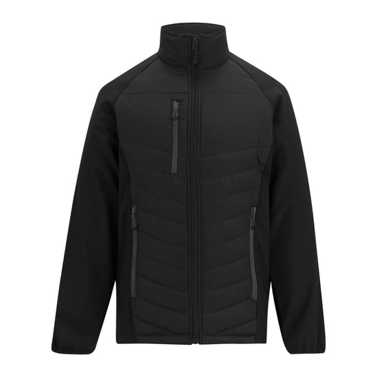 Regatta - Steppjacke für Herren, Durchgehender Reißverschluss (Schwarz/Asche) - Image 1