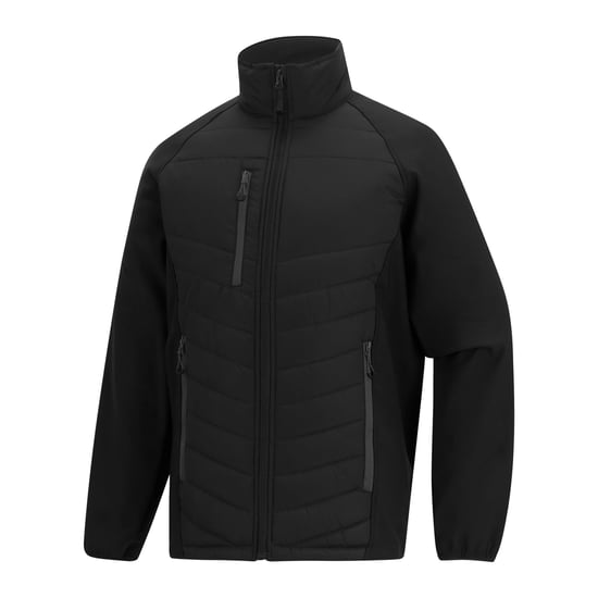 Regatta - Steppjacke für Herren, Durchgehender Reißverschluss (Schwarz/Asche) - Image 3