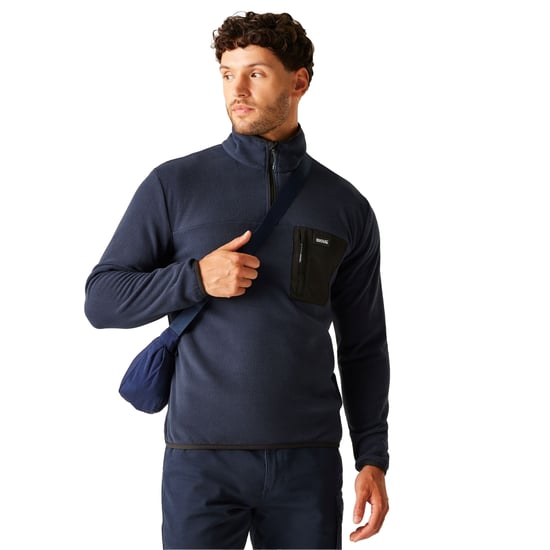 Regatta - "Frankie" Fleece-Oberteil mit halbem Reißverschluss für Herren (Dunkles Marineblau) - Image 4