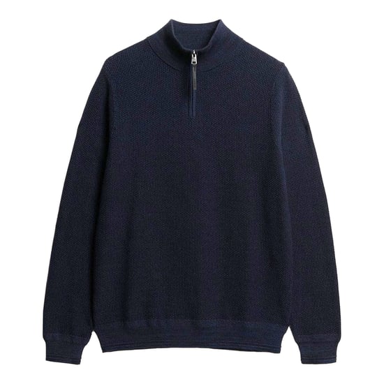 Superdry Cotton Texture Henley Strickpullover - Image 1