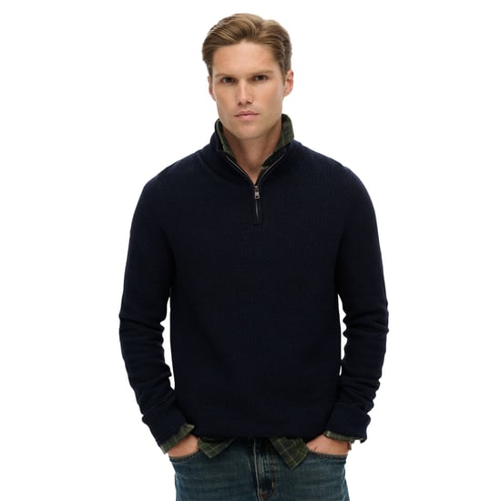 Superdry Cotton Texture Henley Strickpullover - Image 2