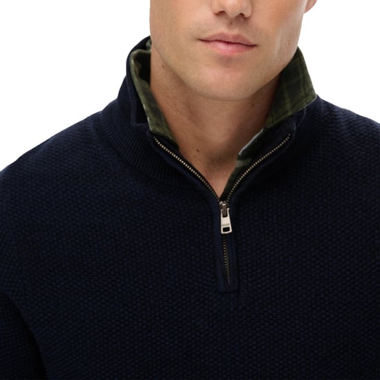 Superdry Cotton Texture Henley Strickpullover - Image 4