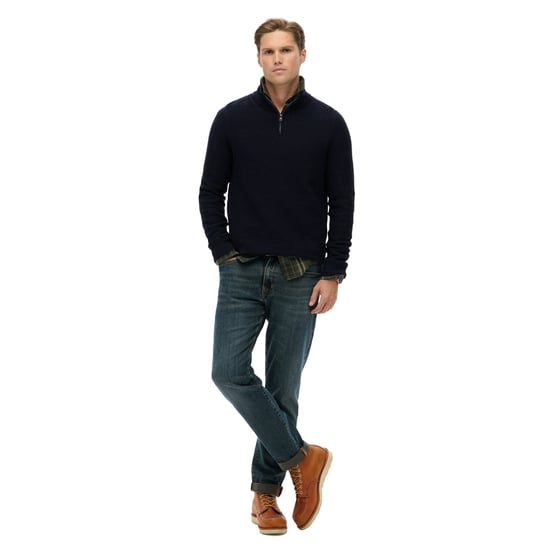 Superdry Cotton Texture Henley Strickpullover - Image 5