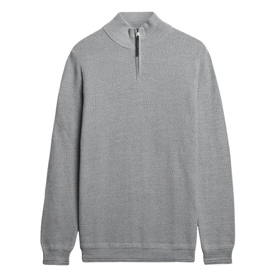 Superdry Cotton Texture Henley Strickpullover - Image 1