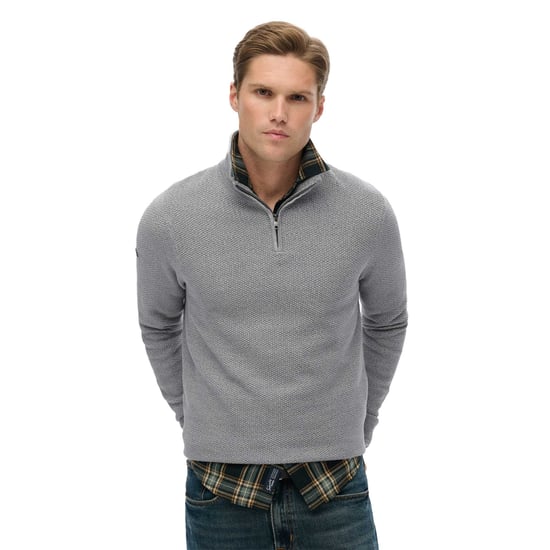 Superdry Cotton Texture Henley Strickpullover - Image 3