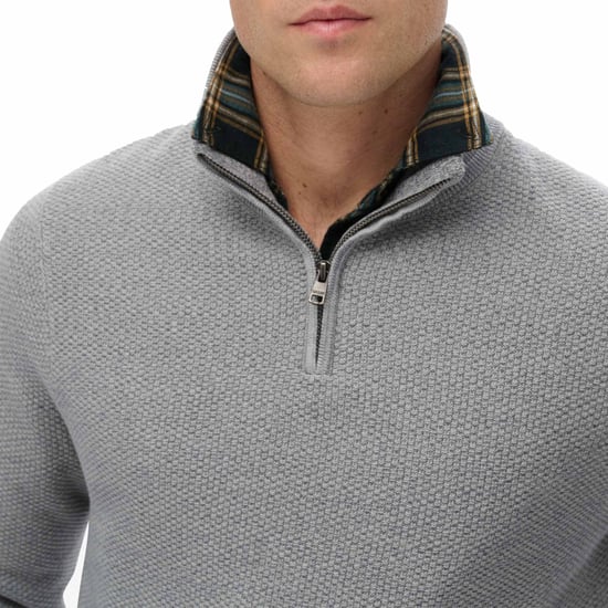 Superdry Cotton Texture Henley Strickpullover - Image 4