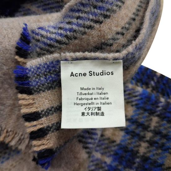 Acne Studios Karierte Wollschal in Mehrfarben - Image 3