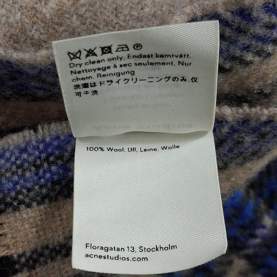 Acne Studios Karierte Wollschal in Mehrfarben - Image 4