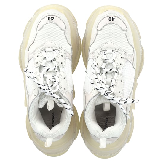 Balenciaga Triple S Clear Sole Sneaker aus weißem Polyester - Image 4