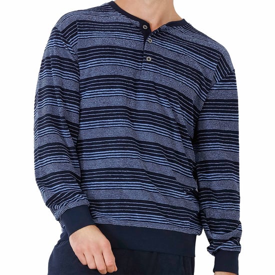 Hajo Schlafanzug Klima Frottee Pyjama - Image 4
