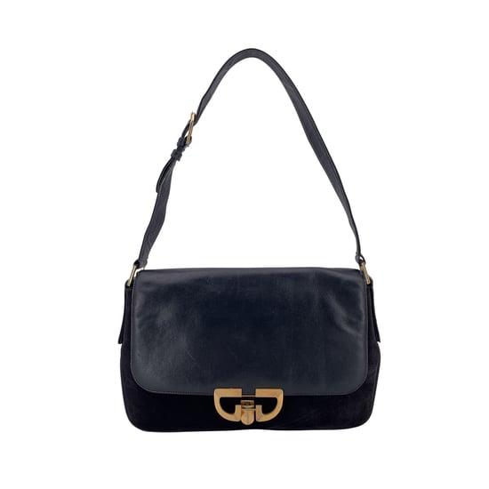Gucci Vintage Wildleder-Schultertasche - Image 1