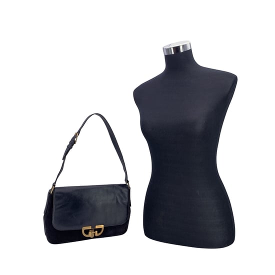 Gucci Vintage Wildleder-Schultertasche - Image 2