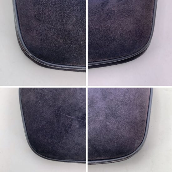 Gucci Vintage Wildleder-Schultertasche - Image 5