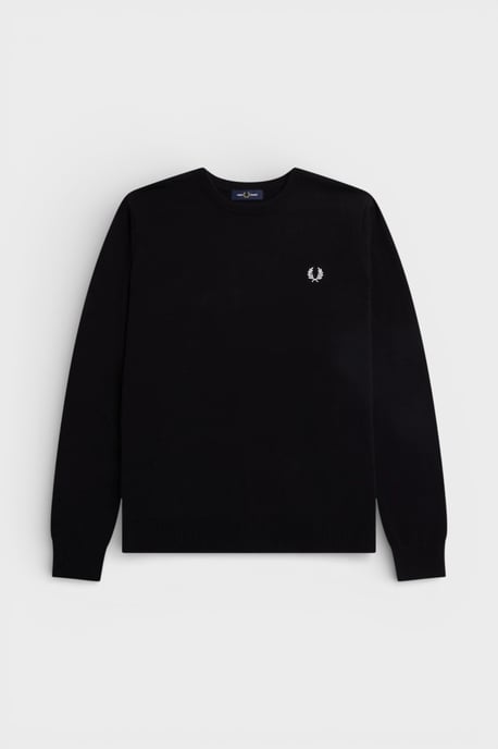 Fred Perry Lorbeerkranz Grafik-Pullover - Schwarz - Image 2