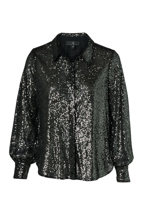 Kirschbluse in dunklem Metallic - Image 3