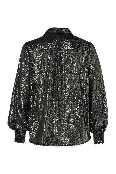 Kirschbluse in dunklem Metallic - Image 5
