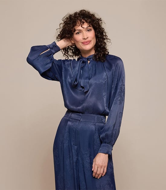 Bension Bluse Marineblau - Image 6