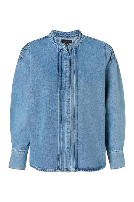 Nina Jeansbluse, Denimblau - Image 3