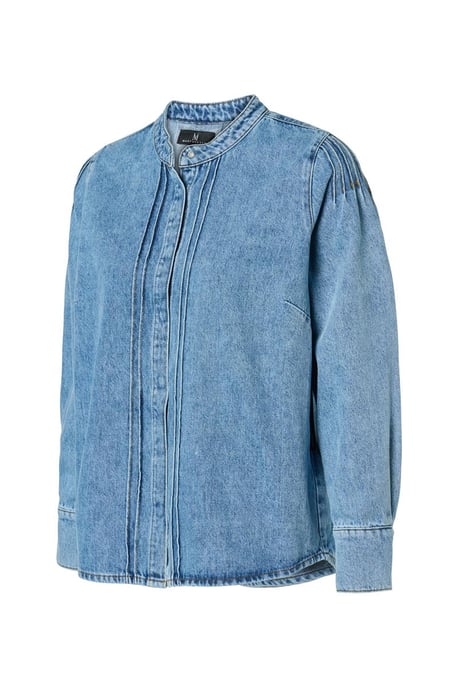 Nina Jeansbluse, Denimblau - Image 4
