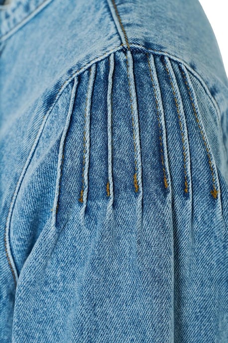 Nina Jeansbluse, Denimblau - Image 6