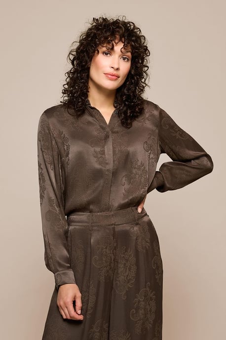 Bellize Bluse Dunkelbraun - Image 1