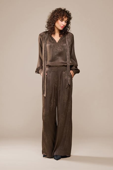 Bension Bluse Dunkelbraun - Image 2