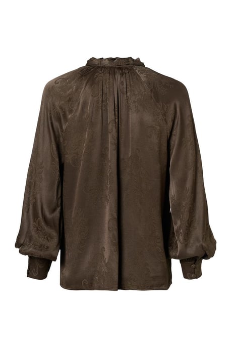 Bension Bluse Dunkelbraun - Image 5