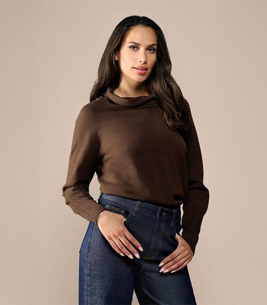 Cherbroug Pullover Dunkelbraun - Image 6