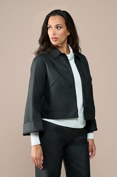 Jaily beschichtete Jacke Schwarz - Image 1